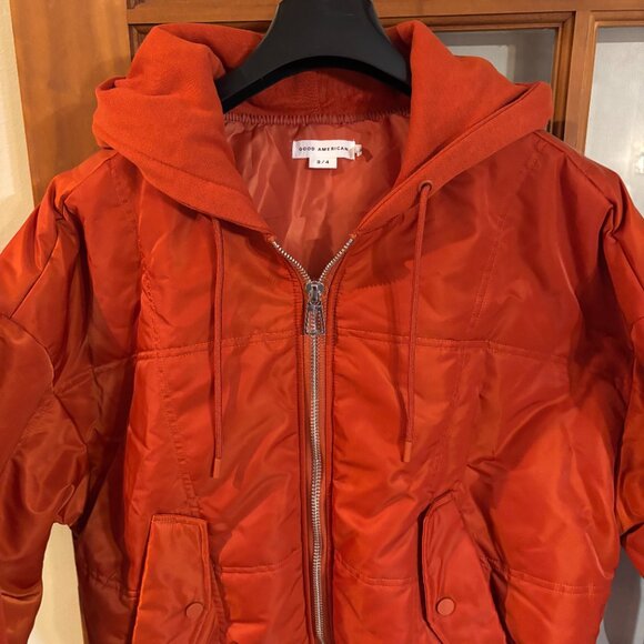 Good American Cropped Puffer SZ: 3/4 (L/XL) - Picture 2 of 14